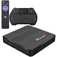 Los mejores  - Android TV Box 10- 4GB 32GB TV Box Compatible con 8K 6K 3D- Amlogic s905x3 Dual-WiFi 2.4g - 5g Smart TV Box Mini Teclado…